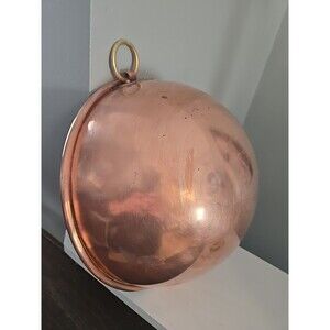 Williams Sonoma France Copper Mixing Whisking Bowl Round Bottom Ring 11" Large